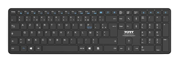 Port Designs 900903-R-UK Tastiera Home Bluetooth QWERTY Inglese Britannico Nero