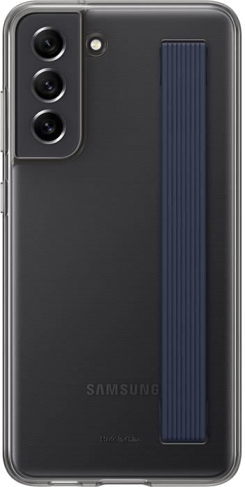 Coque transparente avec laniere G S21FE Gris foncé