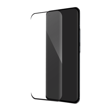 Protector de pantalla de cristal templado de borde a borde para Xiaomi Mi 11/11 Ultra, Negro