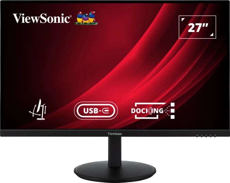 ViewSonic VG2709U 2K Écran LED 27 2560 x 1440 QHD @ 100 Hz IPS 350 cdm² 1000:1 HDR10 4 ms HDMI DisplayPort USB C haut parleurs Neuf