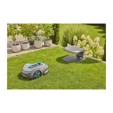 Robot cortacésped - GARDENA - Smart SILENO max 1200 - Superficie 1200 m² - DuoConnect - Bluetooth - Canteado