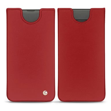 Pochette cuir Samsung Galaxy S10 - Pochette - Rouge - Cuir lisse