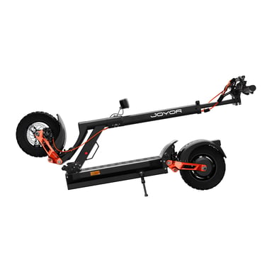 JOYOR T6E PRO Plegable Patinete Eléctrico Certificación ABE - Motor 500W Batería 48V26AH Neumáticos 10'' - Negro