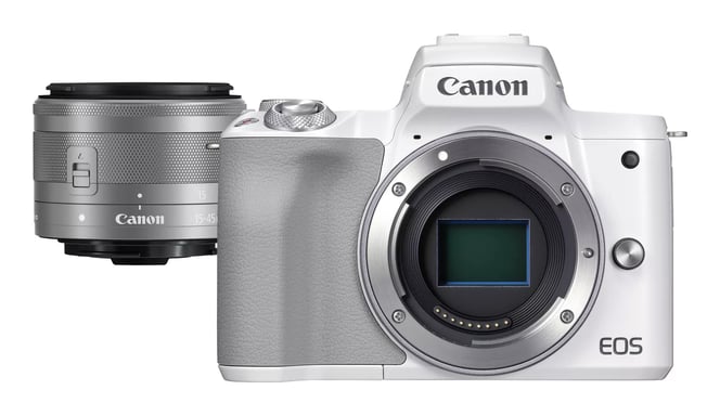 Canon EOS M50 Mark II + M15-45 S EU26 MILC 24,1 MP CMOS 6000 x 4000 Pixeles Blanco