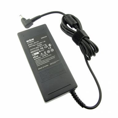 Charger (Power Supply), 19V, 4.74A for LENOVO IdeaPad Z570, Plug 5.5 x 2.5 mm round