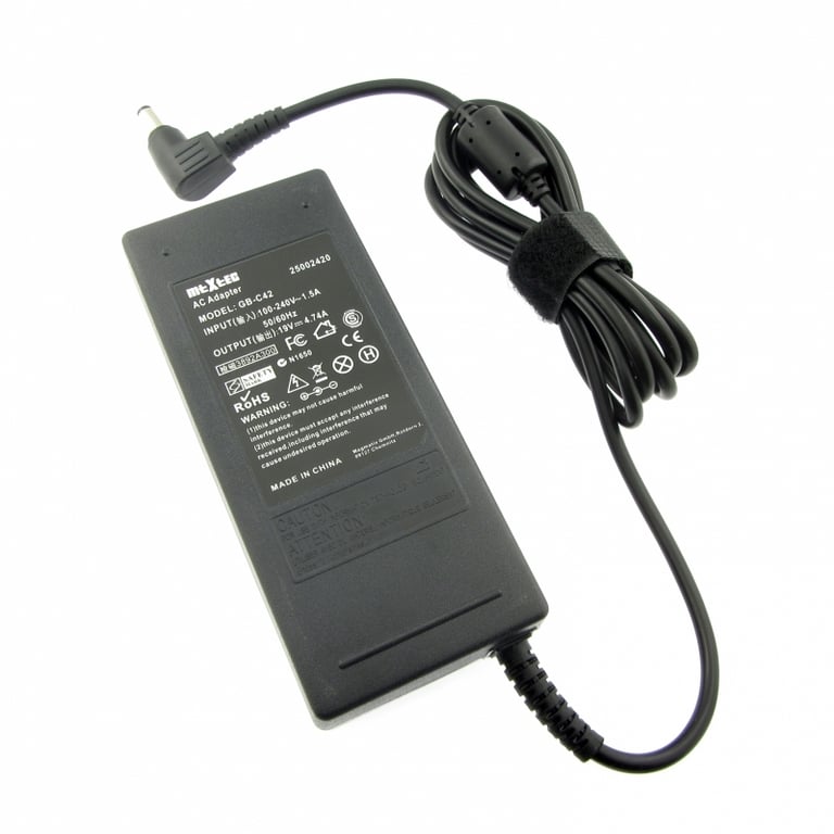 Charger (power supply), 19V, 4.74A for ASUS X53S, plug 5.5 x 2.5 mm round