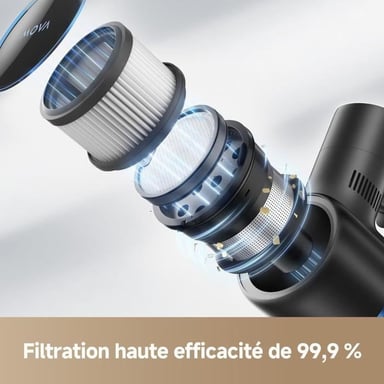 S4 Detect - Aspirapolvere cordless verticale - 150 AW - 90 minuti di autonomia massima - Spazzola multisuperficie OptiInsigh