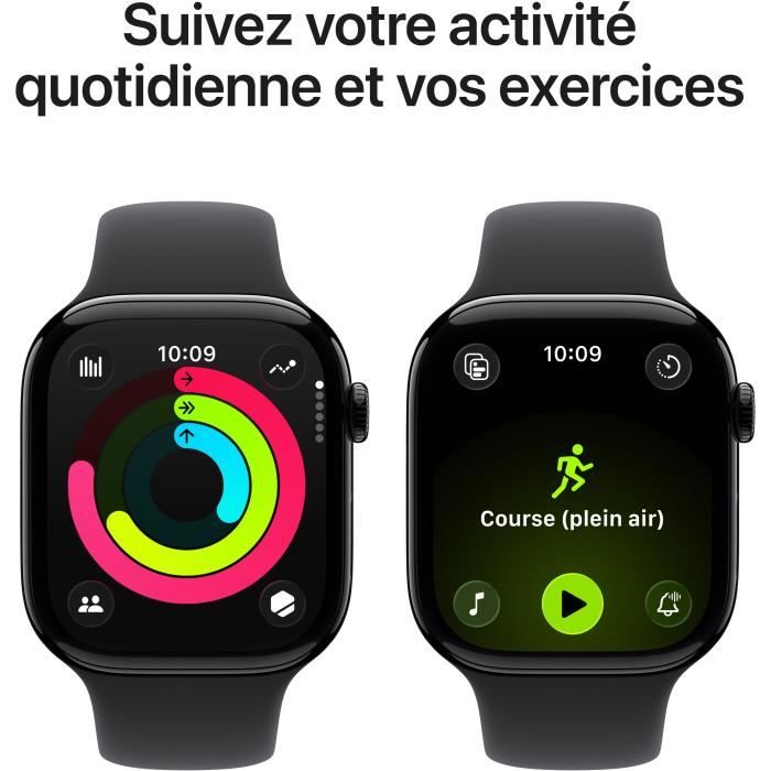 Watch Series 11 GPS + Cellular 46mm Boitier en Aluminium de Jais avec Bracelet Sport / - vue 8