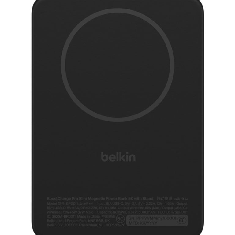 Batterie Externe Belkin BPD011hqBK 5000 mAh Carguer Inalámbrico - vue 4