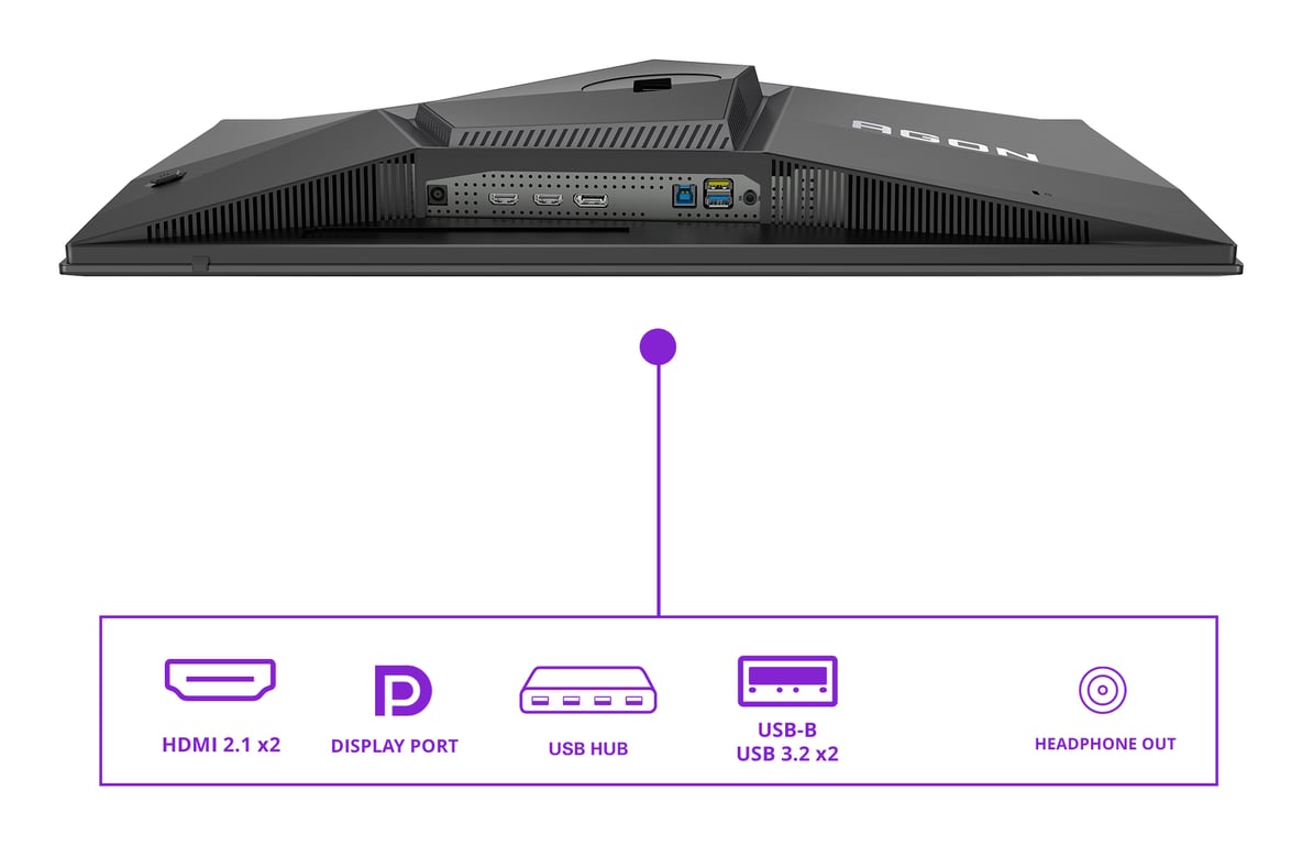 Moniteur PC AOC 27 AG276QKD2 QD OLED QHD 500 Hz HDR500 TrueBlack Neuf - vue 3