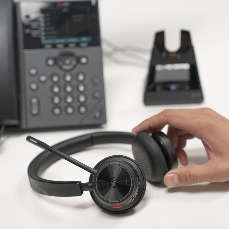 Micro casque avec et sans fil Poly Voyager 4320 Bluetooth + câble USB A vers USB C + dongle BT700 - vue 5