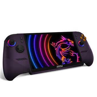 MSI Claw 8 EX AI+ CG3EM 32GB Launch Pack con pellicola protettiva e custodia da viaggio, viola
