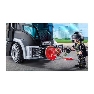 PLAYMOBIL 9360 - City Action - Camión de policía con sirena y faro intermitente - Nuevo para 2019