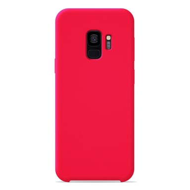 Coque silicone unie Soft Touch Rose compatible Samsung Galaxy S9