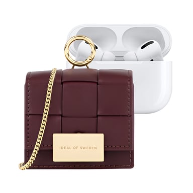 Mini borsa per AirPods Any Generation modello a treccia con tracolla regolabile