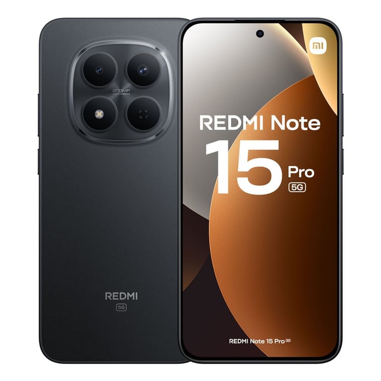 Redmi Note 15 Pro (5G) 512 Go 8 Go, Noir - Neuf