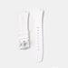 Correa de silicona para reloj Tissot PRX Series White  Hebilla plateada