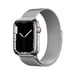 Apple Watch Series 7 OLED 45 mm Numérique Écran tactile 4G Argent Wifi GPS (satellite)