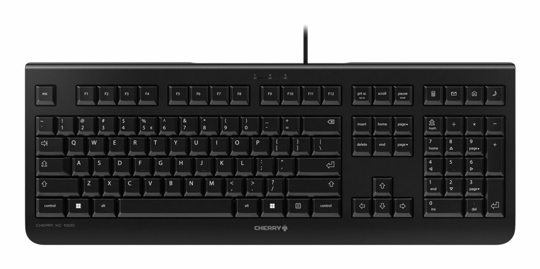 CHERRY KC 1000 clavier Universel USB AZERTY Belge Noir - Neuf