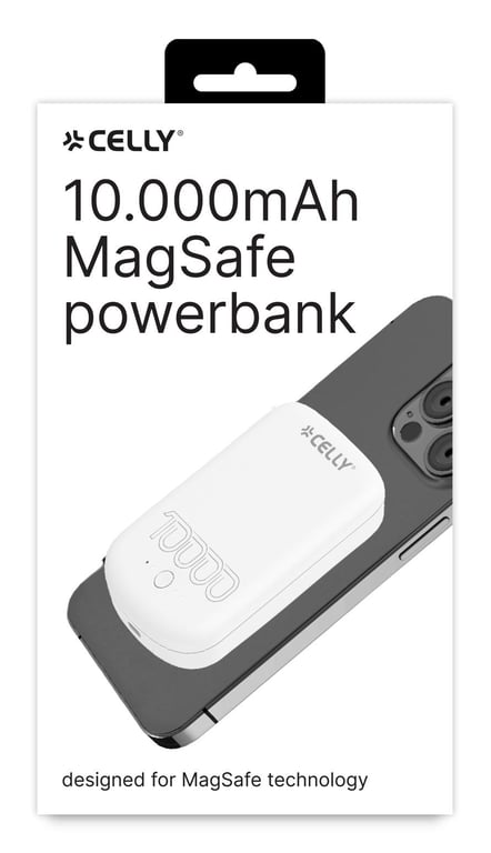 Celly Magpb10000prowh Banque D'alimentation Électrique 10000 Mah Recharge Sans Fil Blanc - vue 4