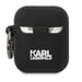 Coque Silicone AirPods 1/2 Karl Head 3D Luxe Antichoc Noir