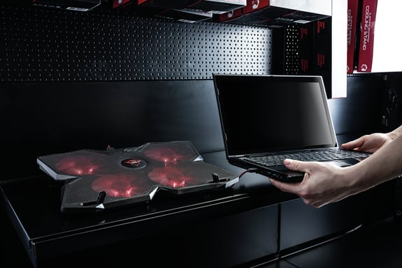 Trust GXT 278 système de refroidissement pour ordinateurs portables 43,9 cm (17.3'') Noir