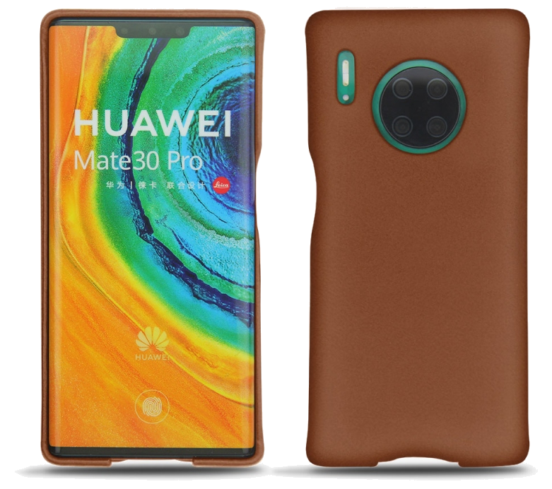Coque cuir Huawei Mate 30 Pro - Coque arrièreMarron