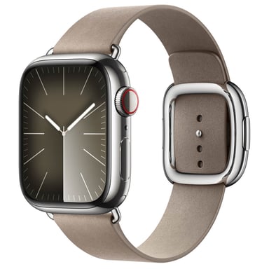 Modern Buckle FineWoven pour Apple Watch Series 1 á 9 / SE (38/40/41 mm) | Series 10 (42 mm) - Taille M - Tan