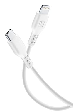 Cellularline Power Cable 200cm - USB-C a Lightning Cavo USB-C a Lightning per ricarica e trasferimento dati.