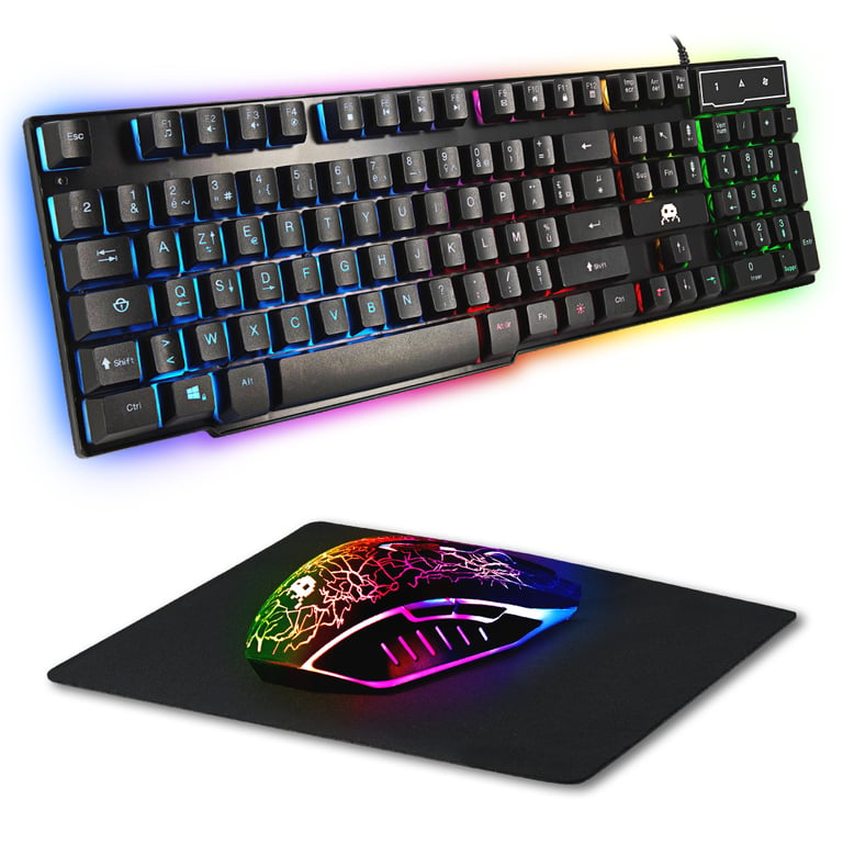 Pack Clavier souris et tapis PolyChroma LED CS200 compatible PS3 PS4 XBox  One et PC - Freaks And Geeks