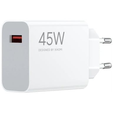 Chargeur mural Xiaomi 45 W QC3.0 - USB-A - Charge rapide - Blanc