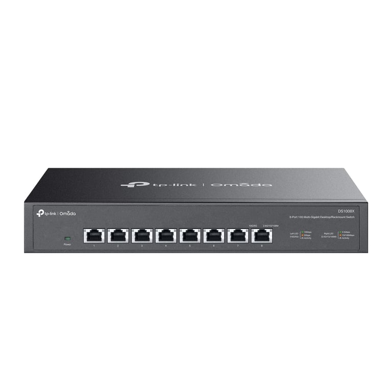 TP-Link Omada DS1008X commutateur réseau Non-géré 10G Ethernet (100/1000/10000) 1U Noir - Neuf