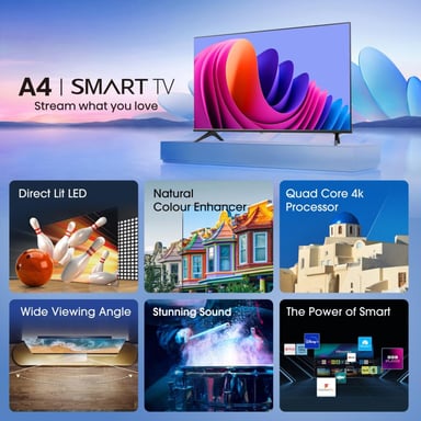Hisense A4 Noir - vue 3