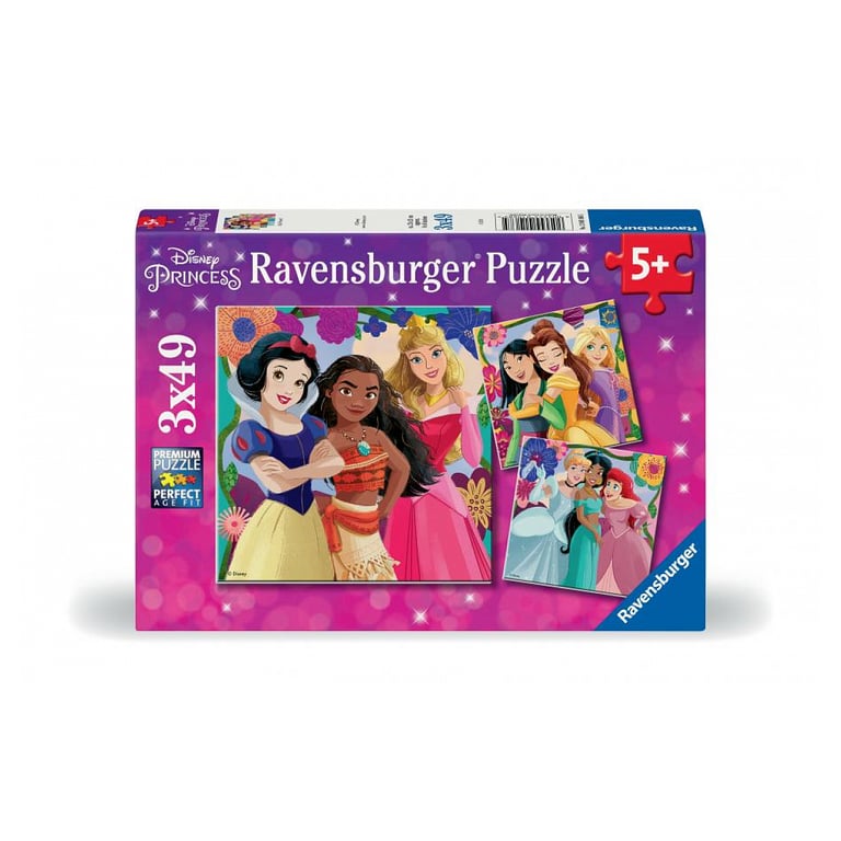 Puzzles 3 x 49 pièces : Princesses Disney : Girl Power ! Ravensburger France - vue 8