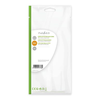 Nedis CCGP85221GY10 cavo di rete Grigio 1 m Cat6 S/FTP (S-STP)