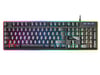 Mars Gaming MK320ES, Teclado Gaming H-Mech, 13 Modos RGB y Halo, Reposamuñecas Acolchado, Antighosting, Idioma Español, Color Negro