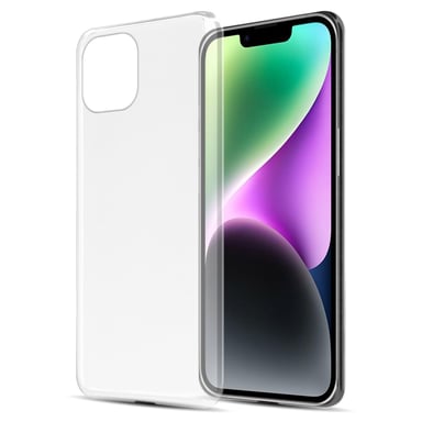 Coque pour Apple iPhone 14 en ENTIÈREMENT TRANSPARENT Housse de protection Étui en silicone TPU flexible