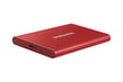 SSD EXT SAMSUNG T7 1TO rojo metálico USB 3.2 Gen 2 MU-PC1T0R/WW