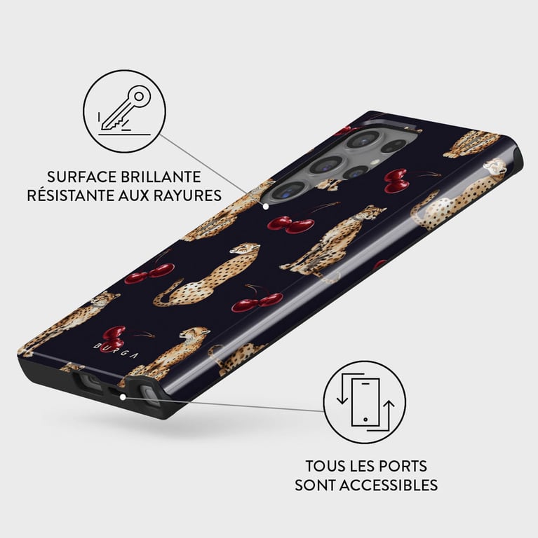 Burga Coque arrière Tough pour Samsung Galaxy S24 Ultra - Cougar