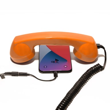 Combiné Téléphone Rétro pour Apple iPhone - Orange