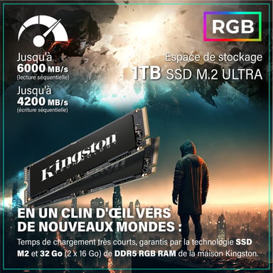 MK5 Power - PC Gamer - Intel Core i9 12900KF - Nvidia Geforce RTX 5070Ti (16 Go) - Ultra Bureau PC Gaming - 32 GO RAM DDR5 - Watercool - 1 TO SSD - Ordinateur avec WiFi + Windows 11 Pro