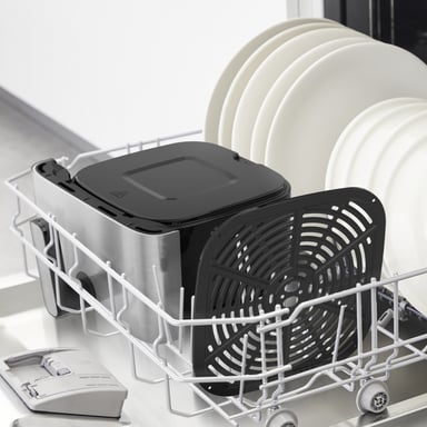 Tefal Easy Fry Mega EY855D10 friteuse Unique 7,5 L Autonome 2020 W Friteuse d'air chaud Noir, Acier inoxydable