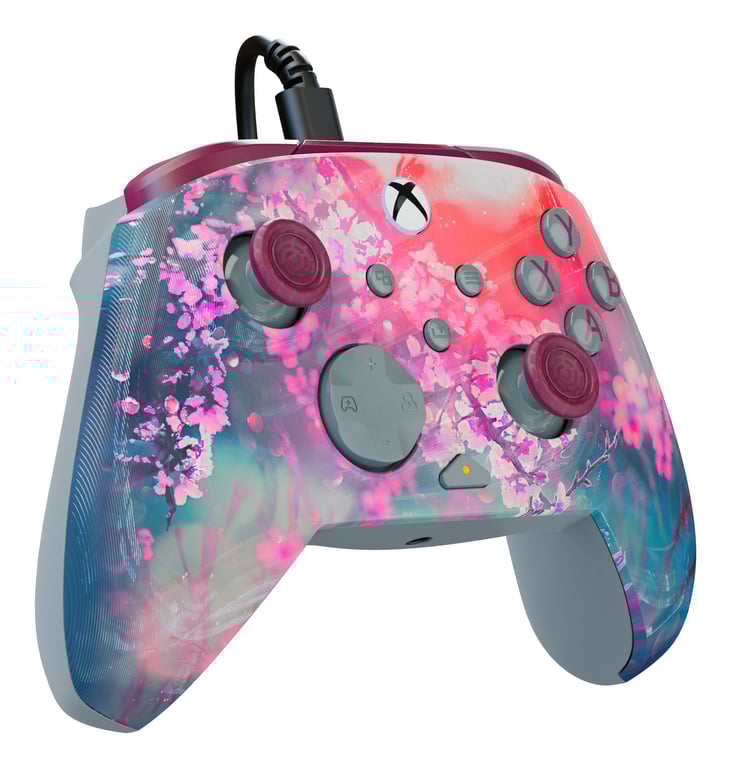 Turtle Beach Rematch Advanced Kyoto Bloom Manette de jeu filaire - Licence Xbox Series XS, Xbox One et PC avec Lenticulaire, multi-design, Boutons Programmables, Gâchettes et commandes audio - Neuf