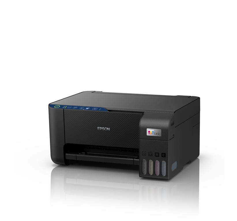 Epson Imprimante EcoTank ET 2811 avec réservoirs d'encre Multifonction 3 en 1: Imprimante / Scanner / Copieur A4 Jet d'encre couleur Wifi Direct Faible coût par page Kit d'encre inclus Compact - vue 3