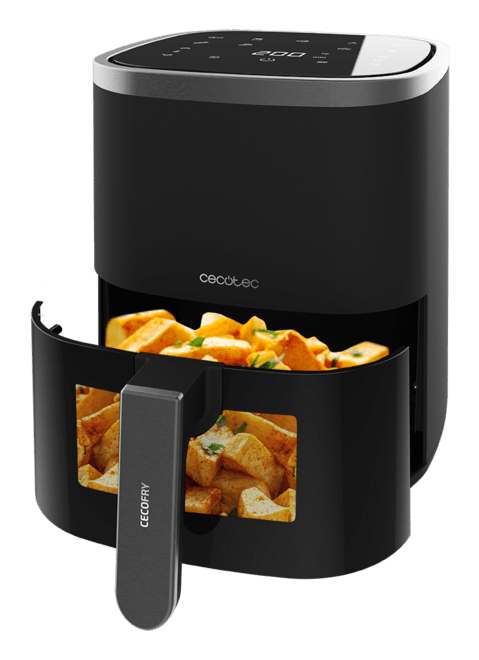 Cecotec Cecofry Fantastik Window 4000 Unique 4 L Autonome 1400 W Friteuse d'air chaud Noir - Neuf