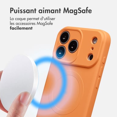 imoshion Coque Couleur avec MagSafe pour Apple iPhone 17 Pro Max - Orange
