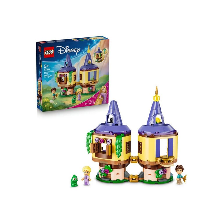 LEGO Disney Princess 43294 Tour de Raiponce avec porte verrouillable Micro-Univers 171 pcs Noir/Multicolore - Neuf