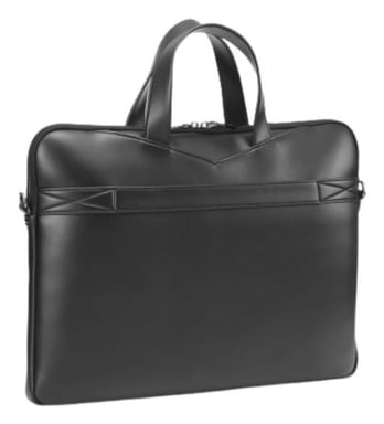 Sacoche 15,6'' pour Ordinateur Portable Mallette Multi-Compartiment avec Poche Extérieur, Noir