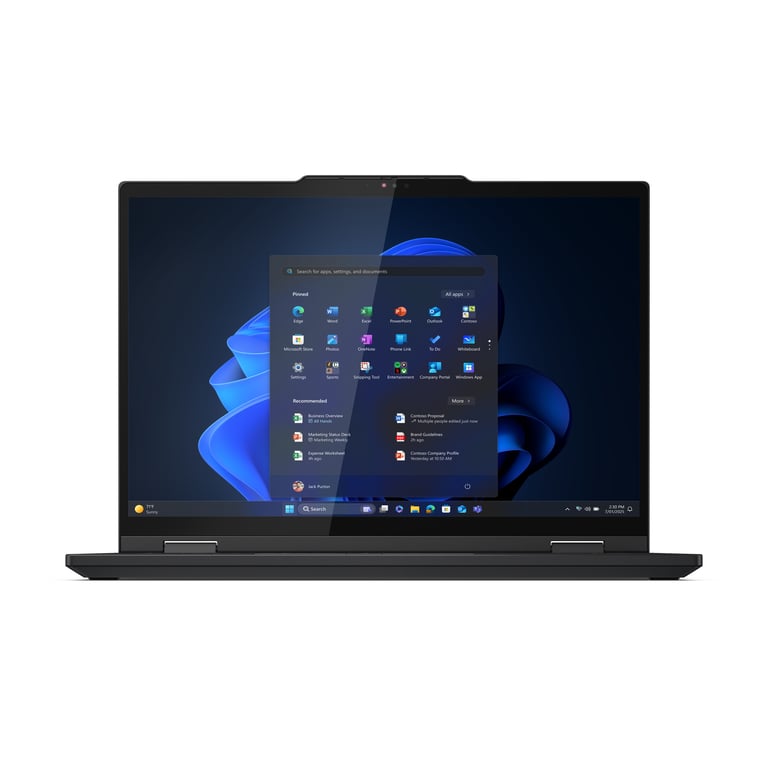 Lenovo ThinkPad T14s 2 in 1 Gen 1 Intel Core Ultra 7 Ibrido 2 in 1 35 6 cm 14 Touch screen WUXGA LPDDR5x SDRAM 1 TB SSD Wi Fi 7 802.11be Windows 11 Pro Tedesco Nero Neuf - vue 3