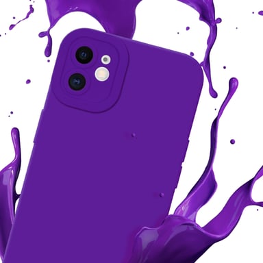 Coque pour Apple iPhone 11 en FLUID VIOLET FONCÉ Housse de protection Étui en silicone TPU flexible